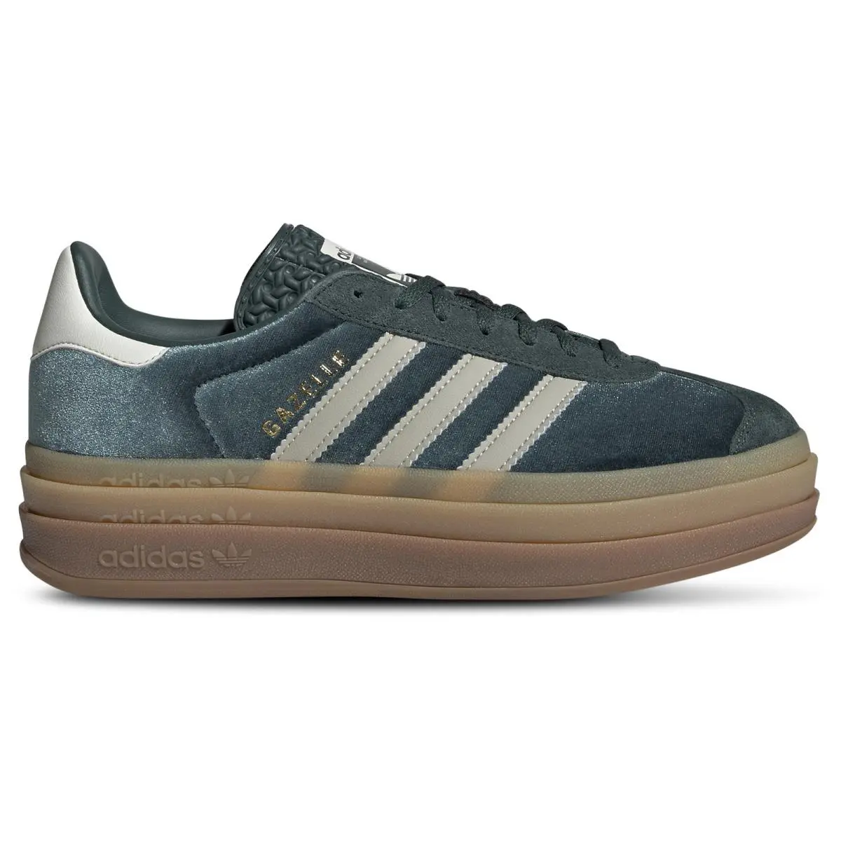 IG4391 Womens Adidas Originals Gazelle Bold - Mineral Green/Putty Grey/Mineral Green