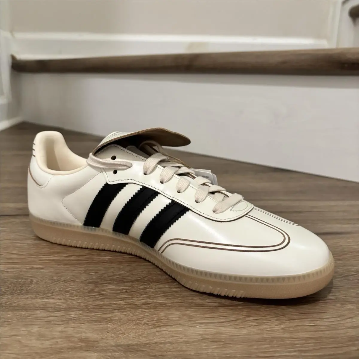 L Adidas Samba LT Core White Core Black Wonder White Mens Shoe HQ9249
