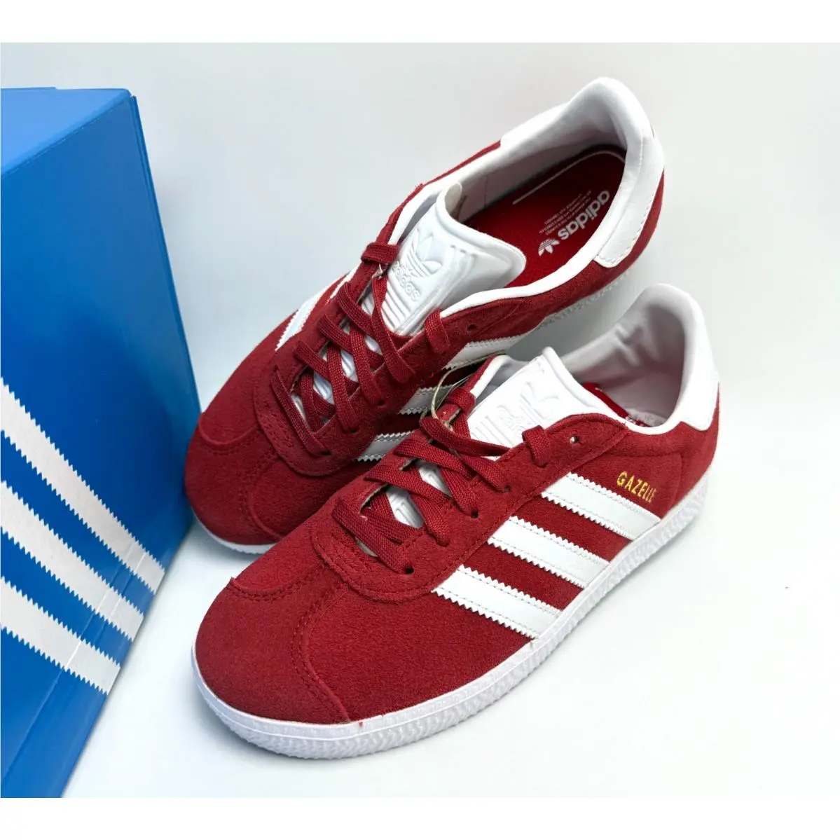Adidas shoes - adidas Gazelle C - Gazelle - Better Scarlet/Cloud White/Gold Metallic 11