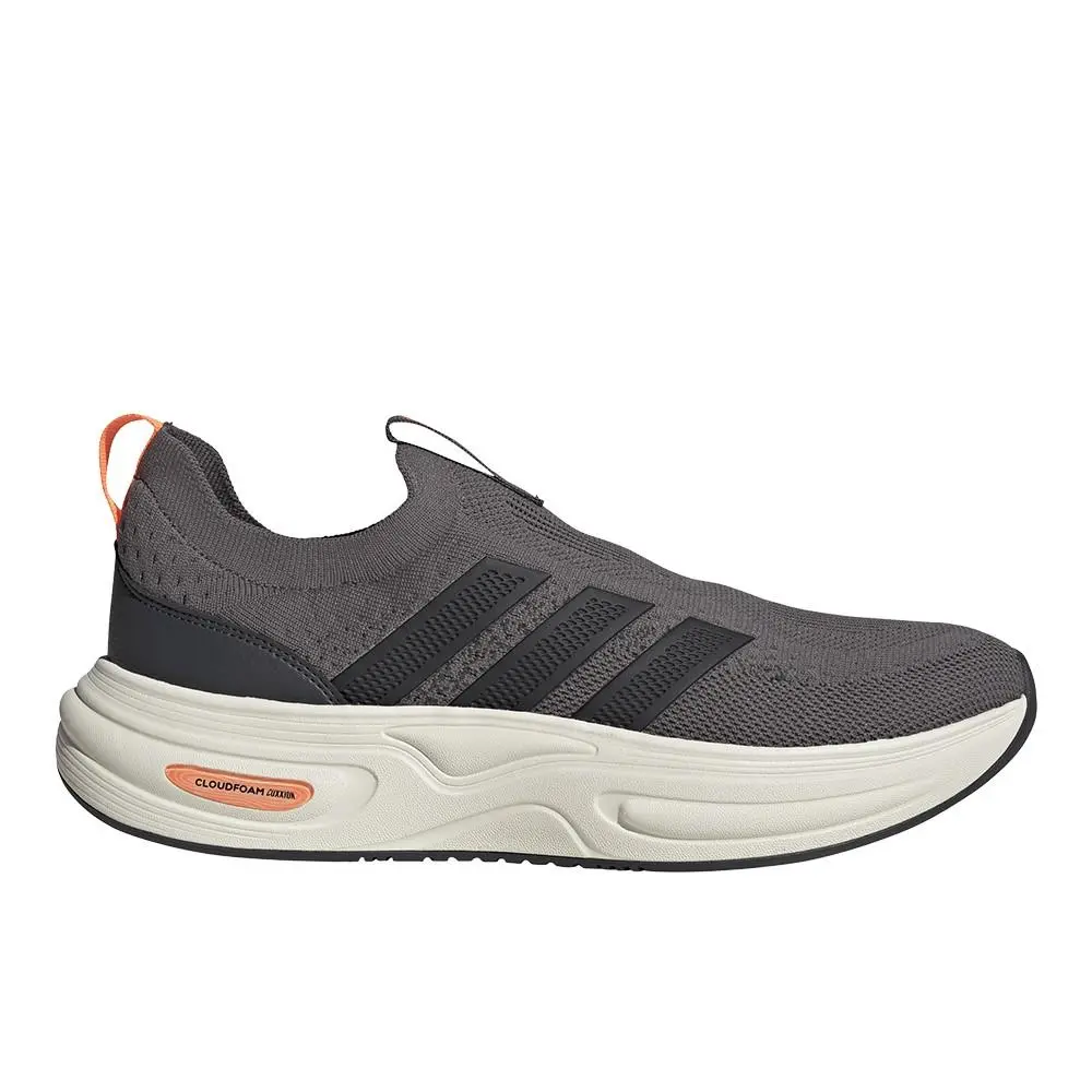 Adidas Cloudfoam Cuxxion Slip On Mens Grey Sneakers Casual Shoes KK3479