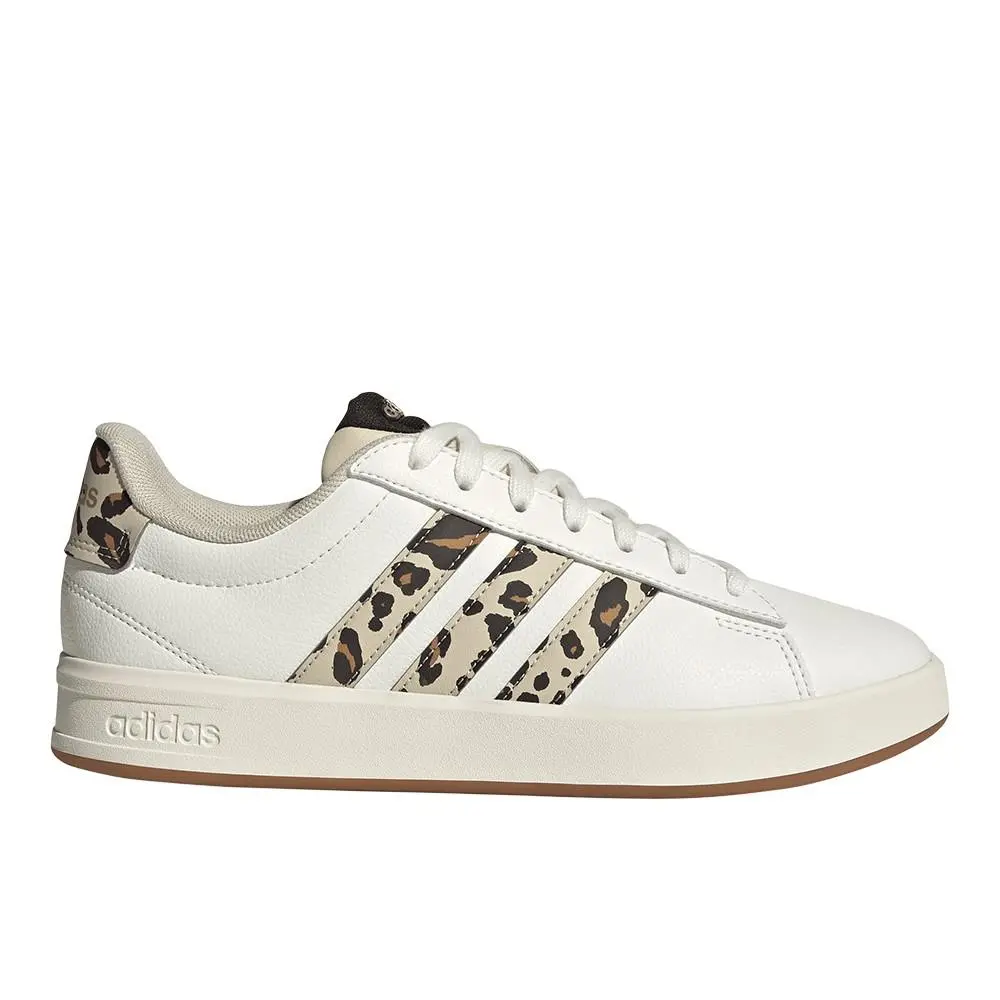 Adidas Grand Court 3.0 Lace Up Womens White Sneakers Casual Shoes KI3322