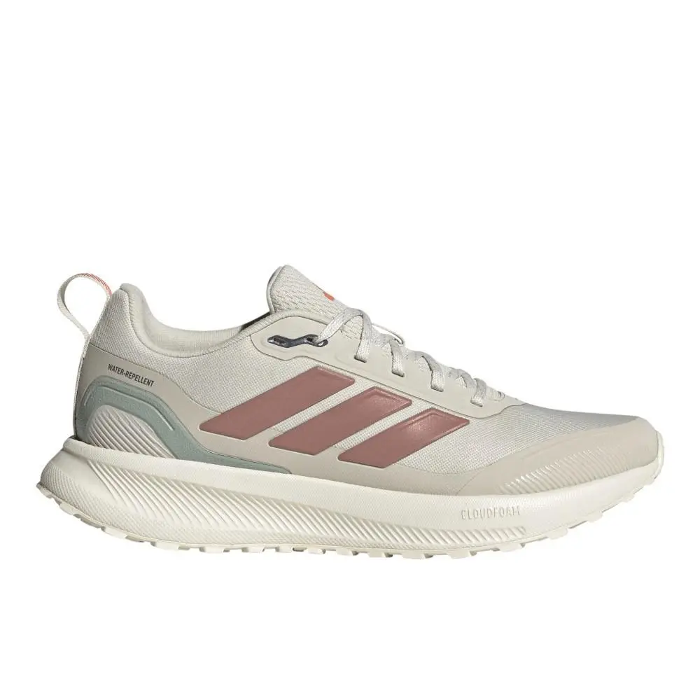 Adidas Runfalcon 5 Trail Running Womens Beige Sneakers Athletic Shoes JP7625