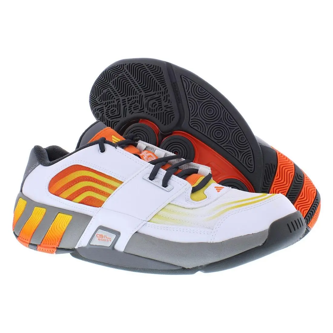 Adidas shoes - Cloud White/Semi Impact Orange/Bold Gold, Main: White 4