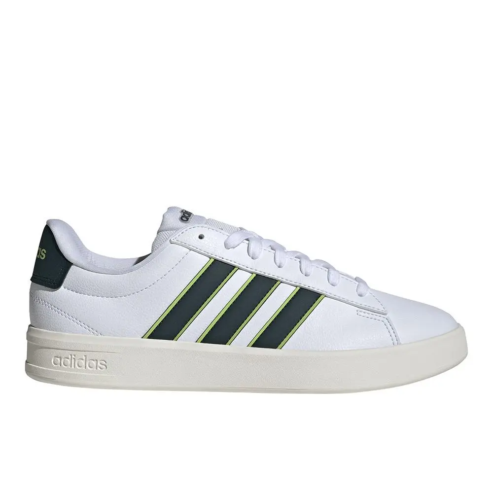 Adidas Grand Court 3.0 Lace Up Mens White Sneakers Casual Shoes IH1485