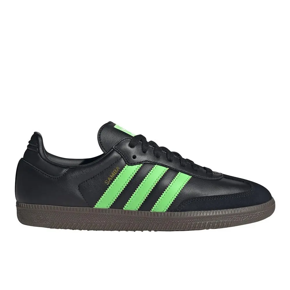 Adidas Samba Og Lace Up Mens Black Sneakers Casual Shoes JR0911