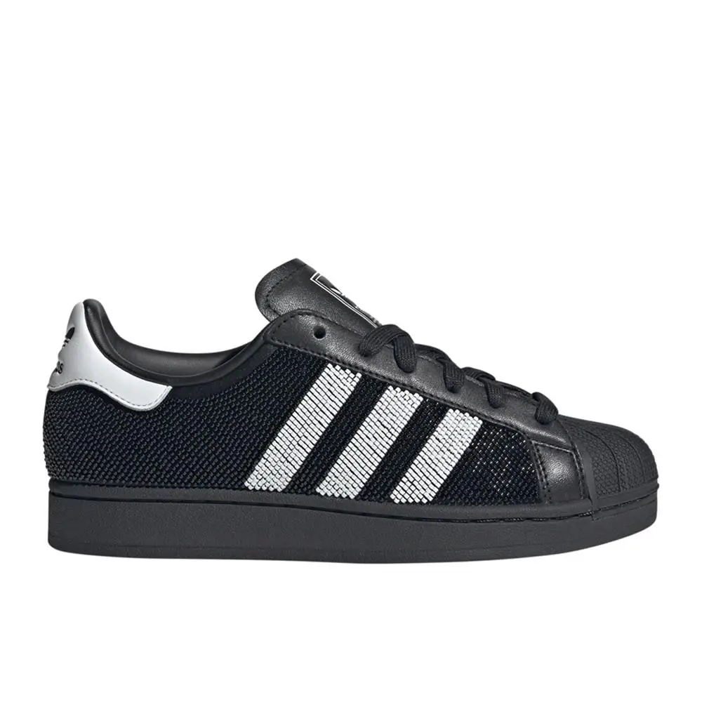 Adidas Superstar Ii Lace Up Womens Black Sneakers Casual Shoes JH7098