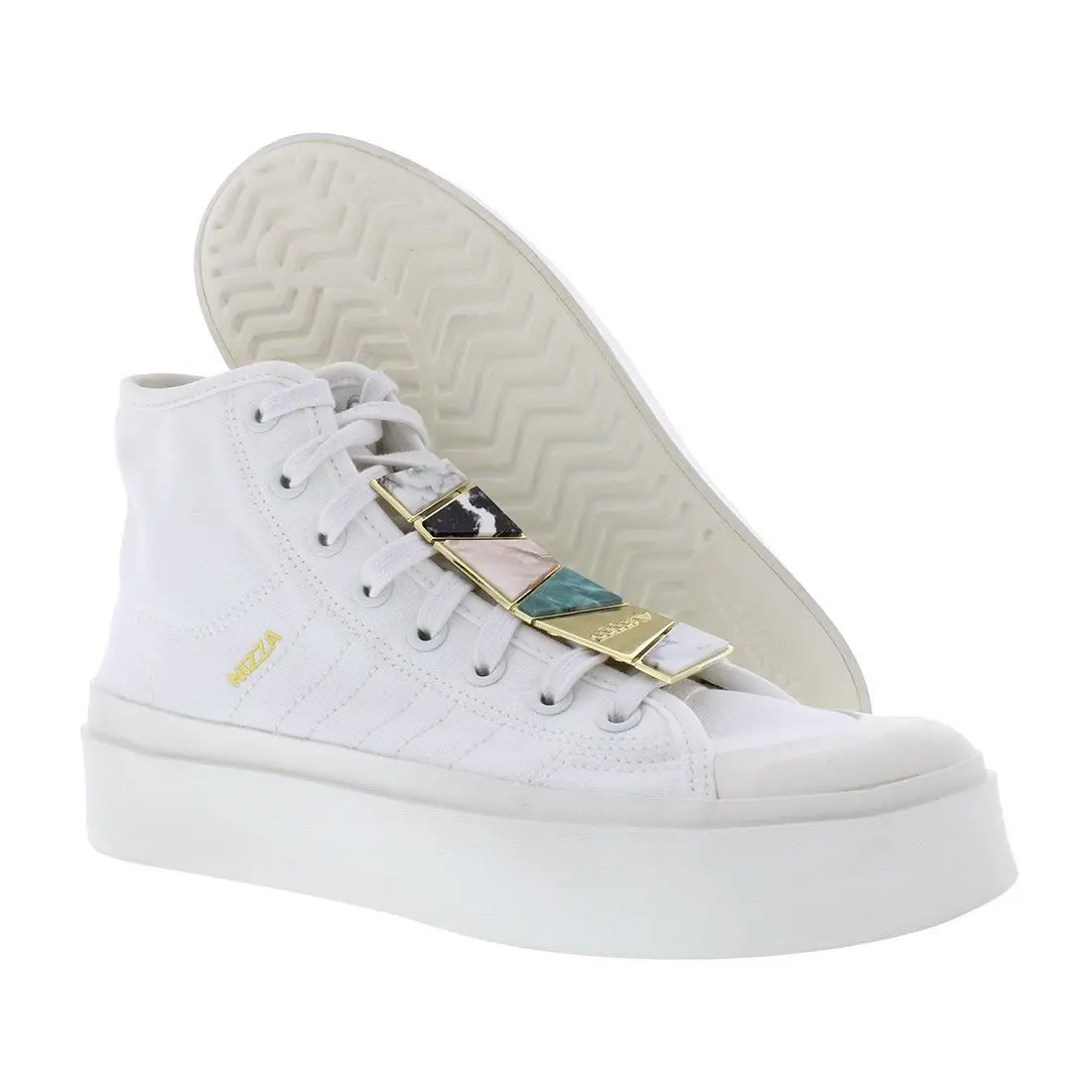 Adidas shoes - Cloud White/Cloud White/Gold Metallic, Main: White 4