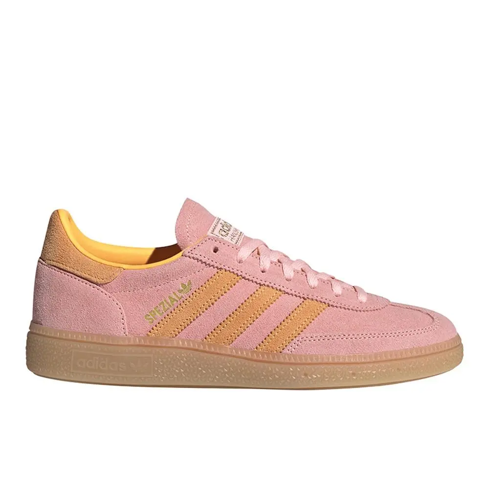 Adidas Handball Spezial Lace Up Womens Pink Sneakers Casual Shoes JR3606