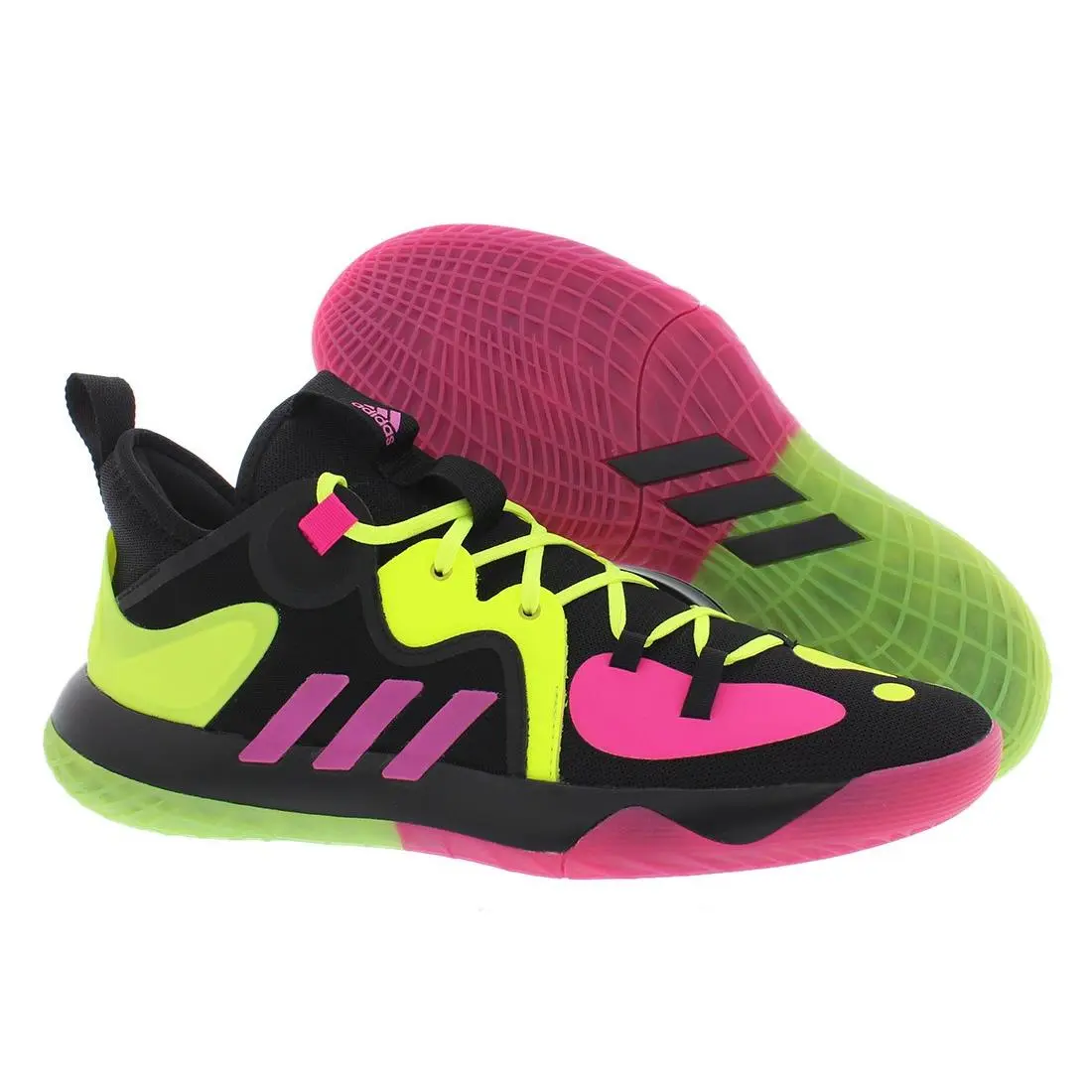 Adidas shoes - Black/Shock Pink/Team Solar Yellow, Main: Multi-colored 4