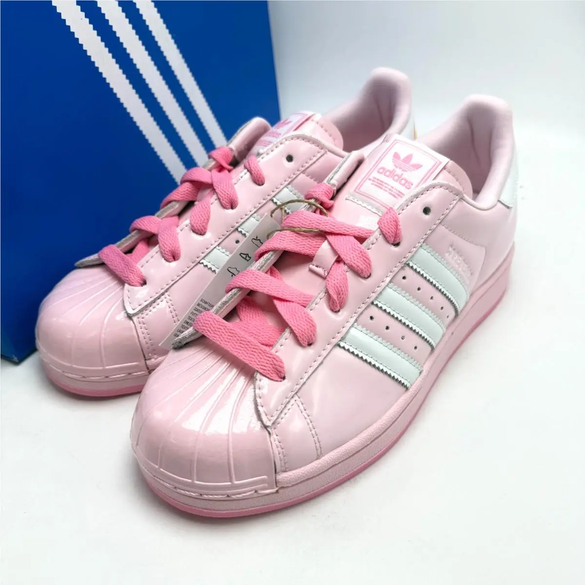 Adidas Care Bears Superstar II in Clear Pink / White Women`s KK4864 Size 7-10