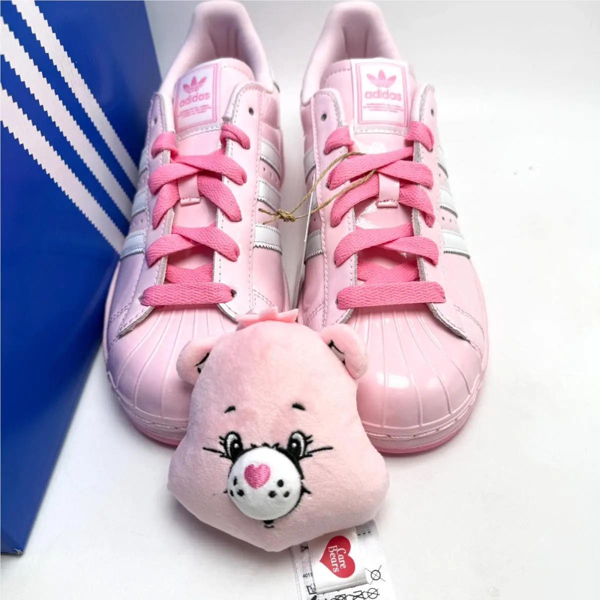 Adidas shoes - Adidas Care Bears Superstar II - KK4864 - Clear Pink / Footwear White / Bliss Pink 10
