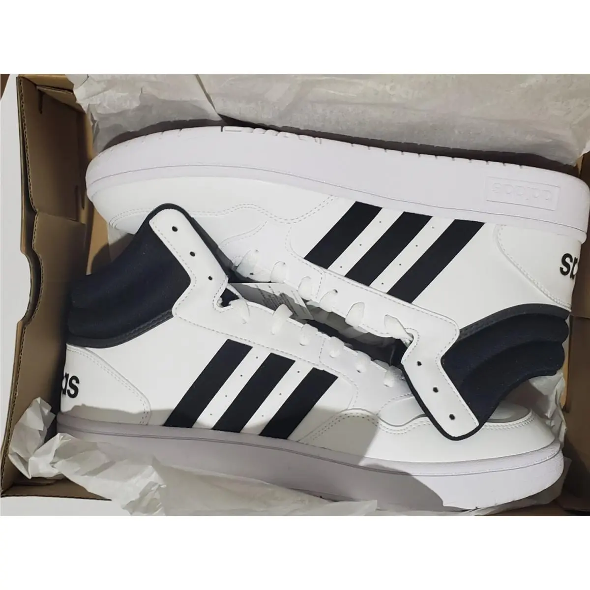 Adidas Hoops 3.0 Mens High Top Sneakers Sizes 10