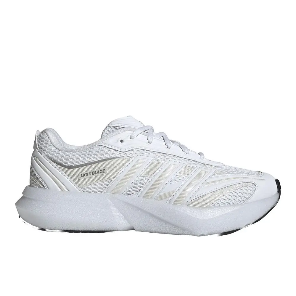 Adidas Lightblaze Glow Lace Up Womens White Sneakers Casual Shoes JP6292