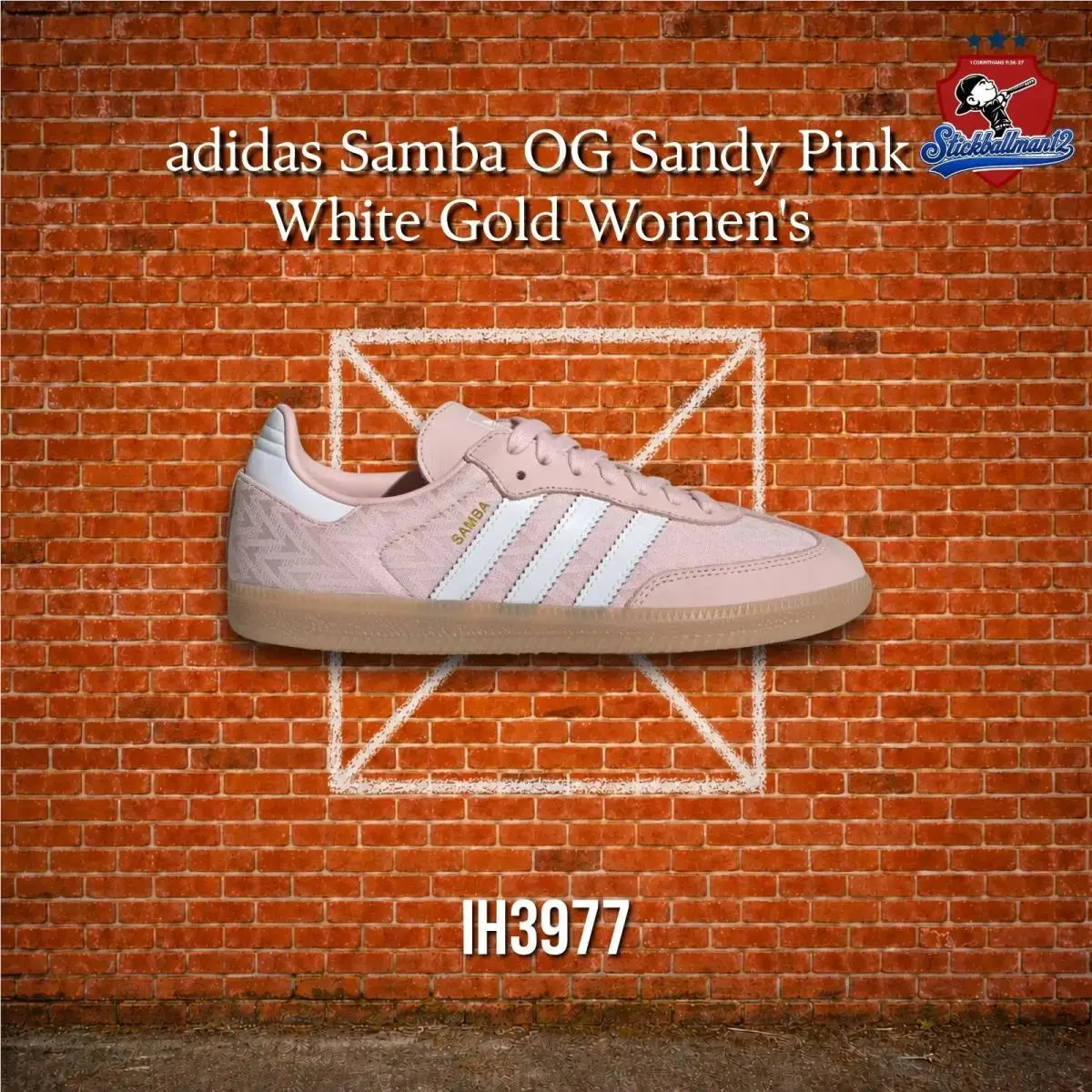 Adidas Samba OG Sandy Pink White Gold Women`s IH3977