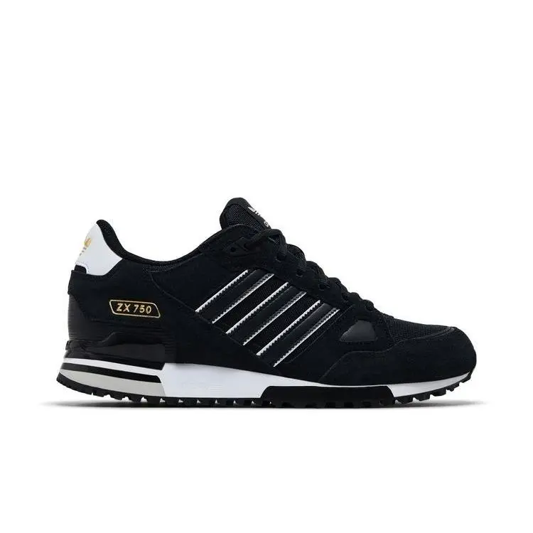 Adidas Originals ZX 750 Black/gold/white Trainers Sneakers ID8855