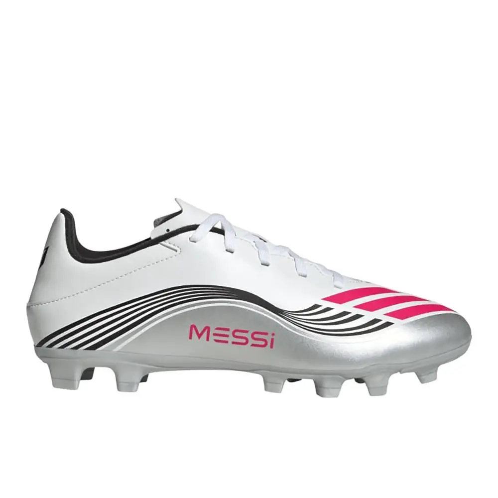 Adidas F50 Messi Club Firm Groundmulti Ground Soccer Cleats Mens Silver White S