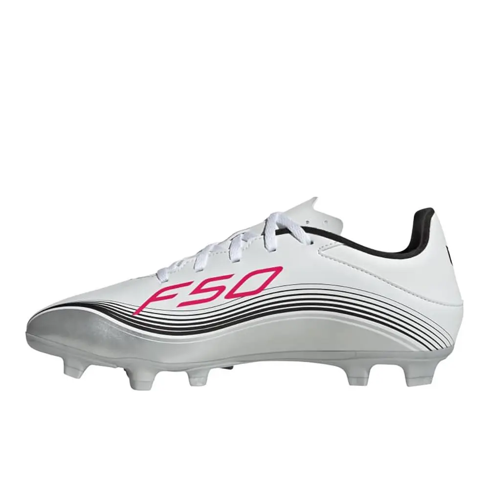 Adidas shoes - adidas F50 Messi Club Firm GroundMulti Ground Soccer Cleats - JP7443 - Silver, White 1