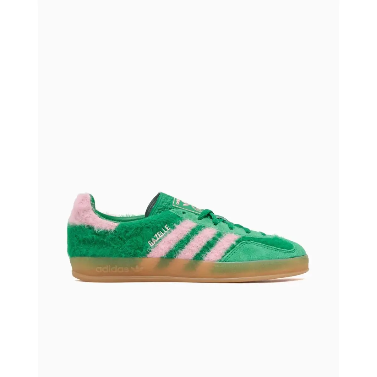 Adidas Women`s Gazelle Indoor `green Glow Pink` Shoes JP8342