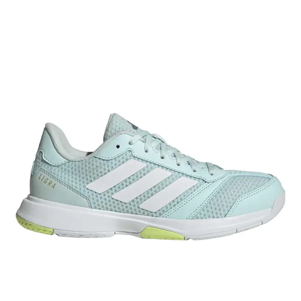 Adidas Ligra 8 Indoor Volleyball Womens Blue Sneakers Athletic Shoes KJ3666