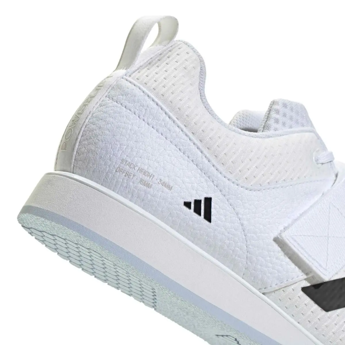 Adidas shoes - Powerlift 5 White Black Crystal Sky - JP6199 - Gray 7