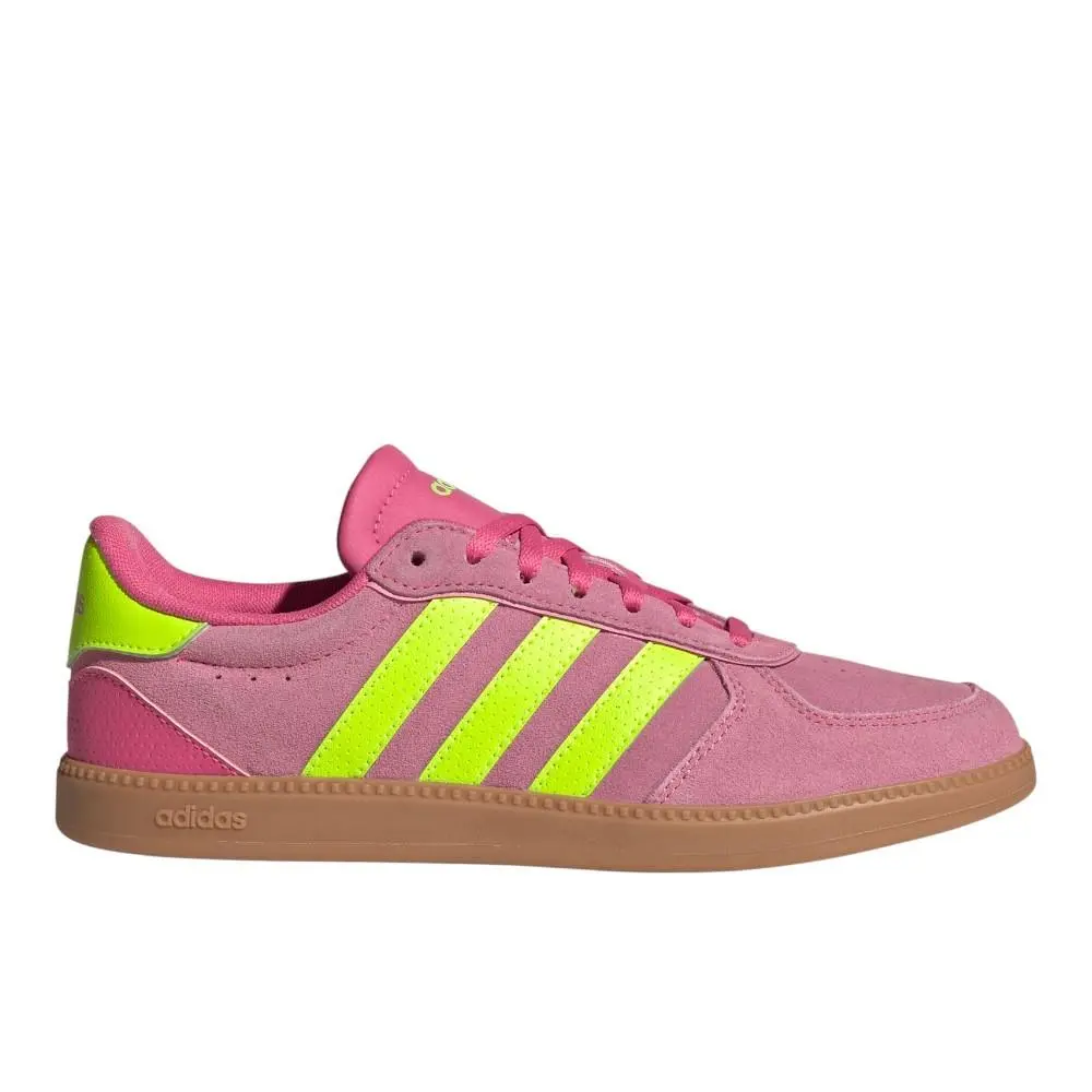 Adidas Breaknet Sleek Lace Up Womens Pink Sneakers Casual Shoes JH6899