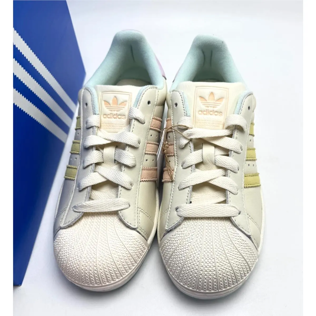 Adidas shoes - adidas Superstar - Superstar - KJ0445 - Off White/Powder Yellow/Halo Mint 0