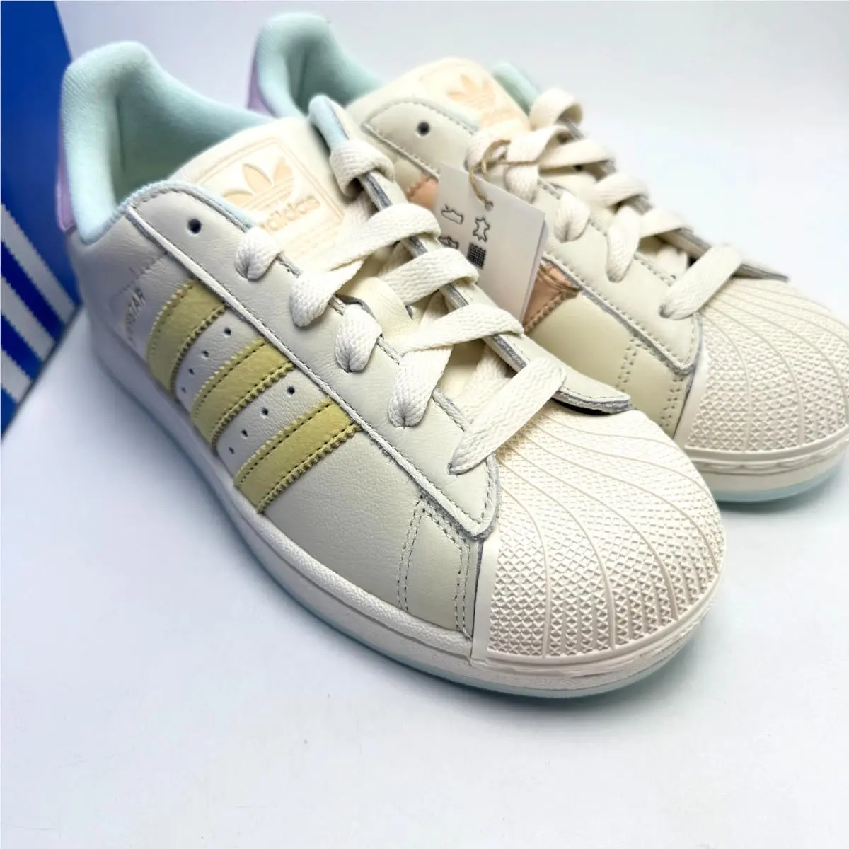 Adidas shoes - adidas Superstar - Superstar - KJ0445 - Off White/Powder Yellow/Halo Mint 3