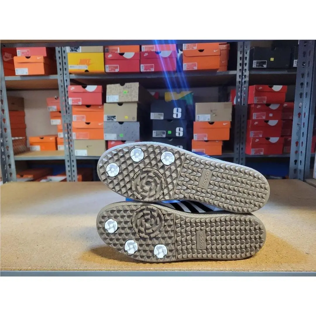 Adidas shoes - Adidas Samba Spikeless Golf Men Shoes - IH5167 - White Black Gum Gold 2