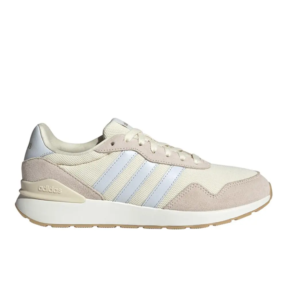 Adidas Run 60S 4.0 Lace Up Womens Off White Sneakers Casual Shoes JS1014