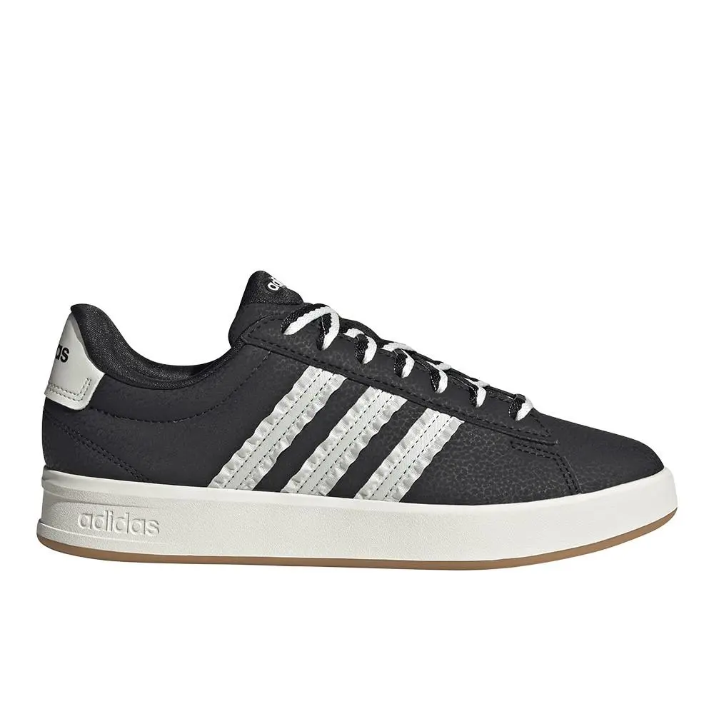 Adidas Grand Court 3.0 Lace Up Womens Black Sneakers Casual Shoes JQ9743