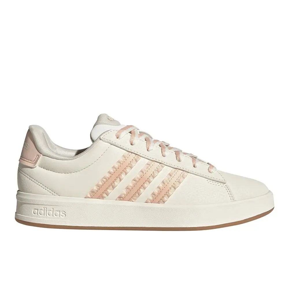 Adidas Grand Court 3.0 Lace Up Womens White Sneakers Casual Shoes JQ9742