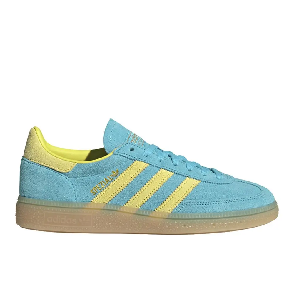 Adidas Handball Spezial Lace Up Womens Blue Sneakers Casual Shoes JR7351