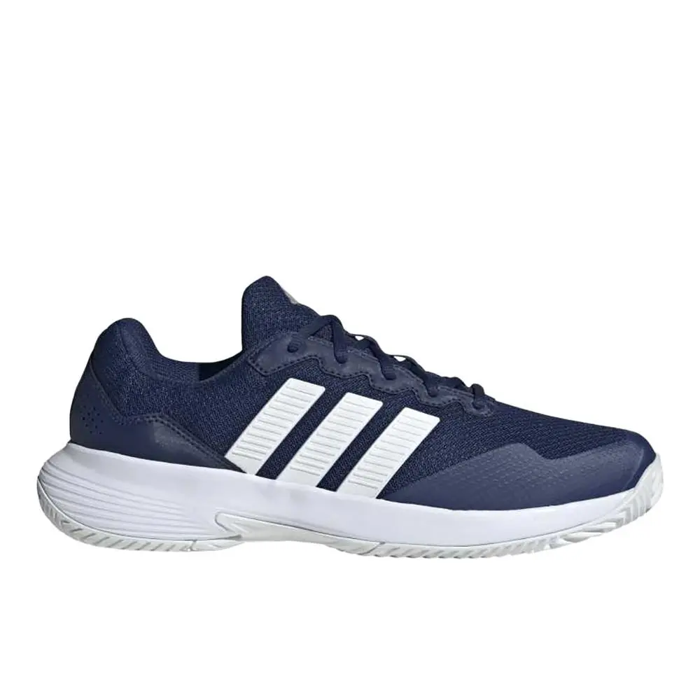 Adidas Gamecourt 2 Tennis Mens Blue Sneakers Athletic Shoes KI0784