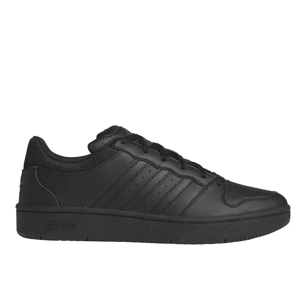 Adidas Hoops Classic Lace Up Mens Black Sneakers Casual Shoes KI1047