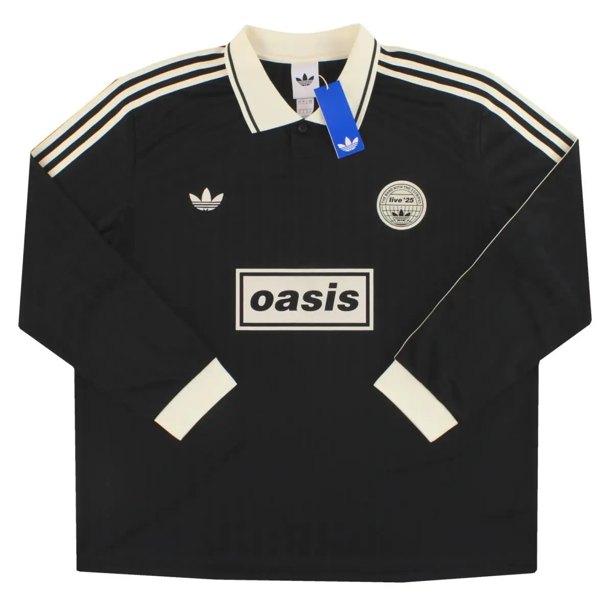 Adidas clothing - adidas Oasis Tour Jacquard Long Sleeve Jersey - KY8722 - Black 2