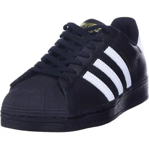 Size 12.0 Adidas Originals Mens Superstar Sneaker Black/white/black