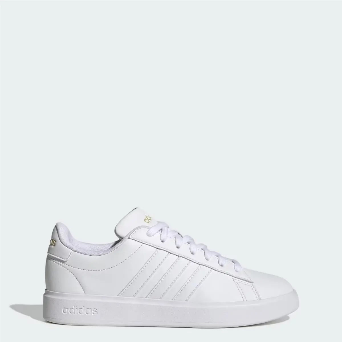 Adidas Grand Court 2.0 GW9213 Women`s 8.5 White Leather Lifestyle Shoes RHS5441