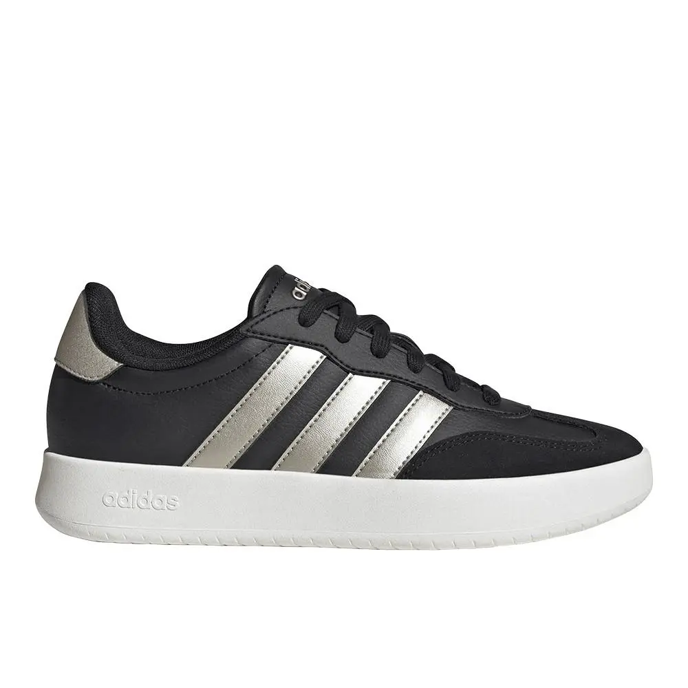 Adidas Barreda Lace Up Womens Black Sneakers Casual Shoes JI4906
