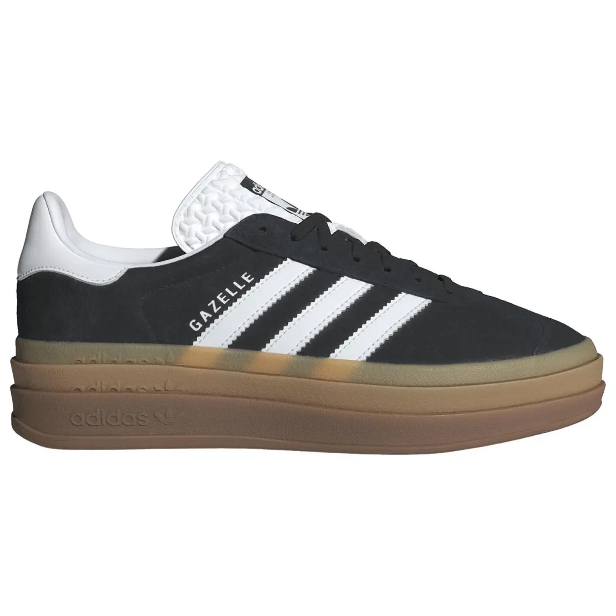IE0876 Womens Adidas Originals Gazelle Bold - Core Black/Cloud White/Cloud White