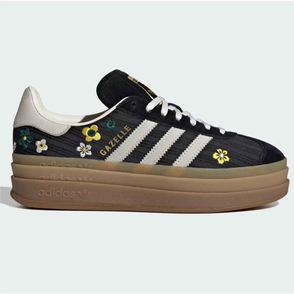 Adidas X Liberty London Gazelle Bold Black White Flowers Women`s Size IH1922