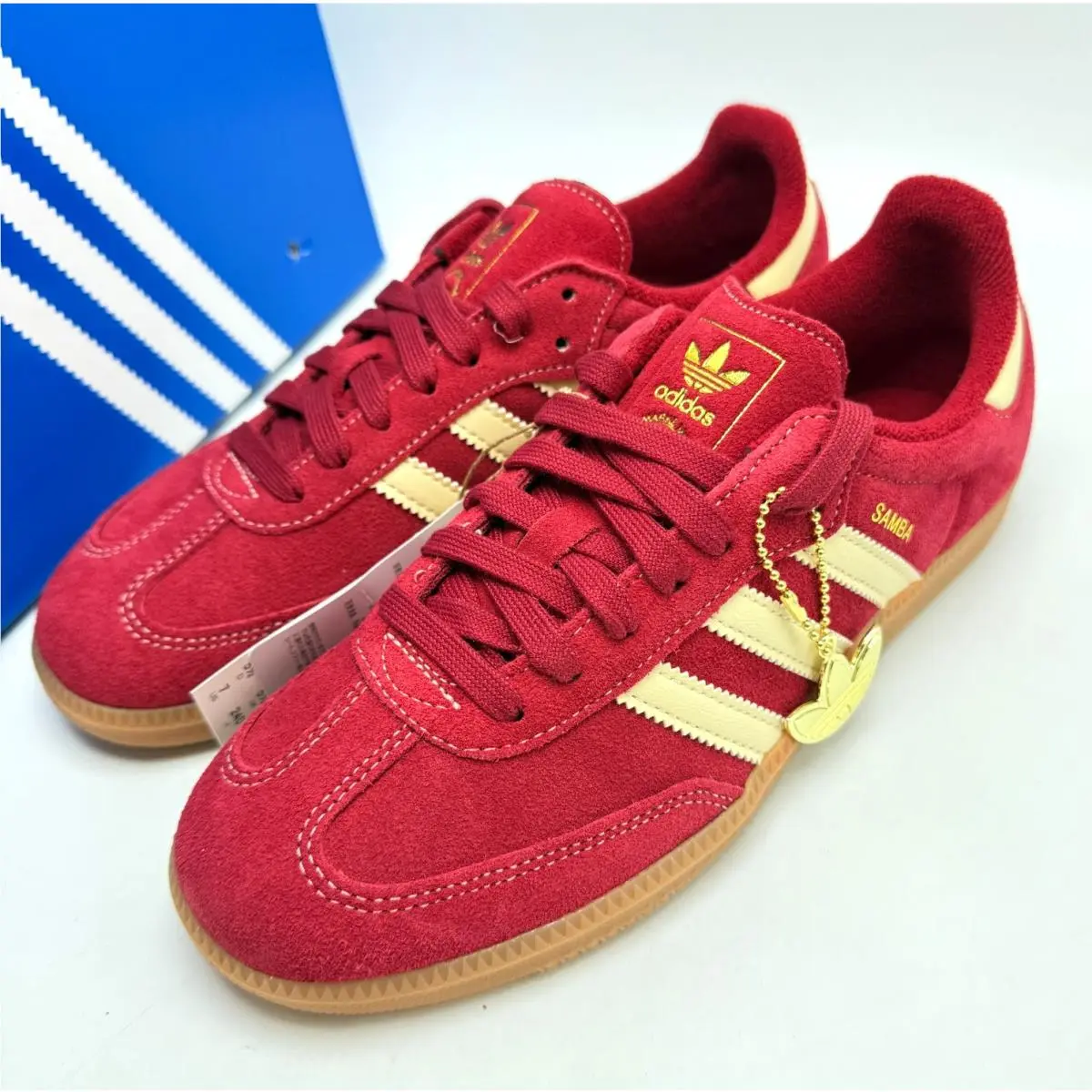 Adidas shoes - adidas Samba - Samba - KZ9345 - Team Victory Red / Warm Vanilla / Gum 7