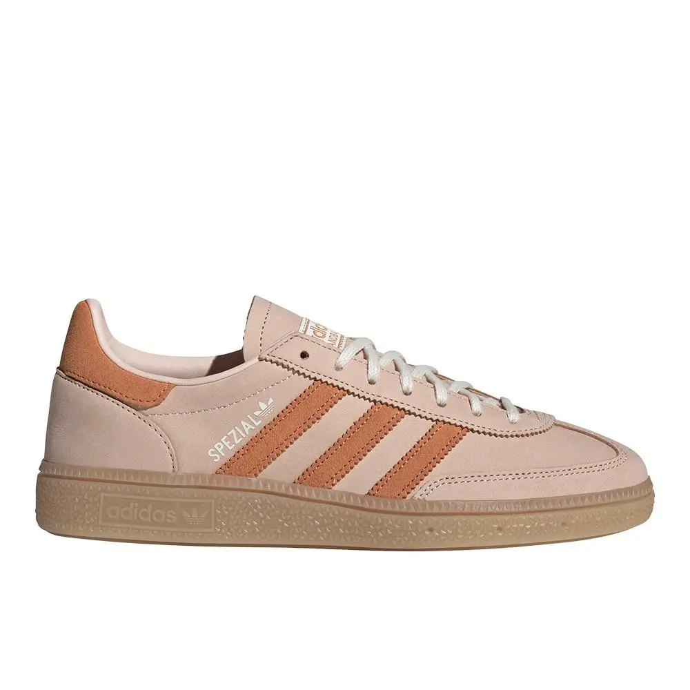Adidas Handball Spezial Lace Up Womens Orange Sneakers Casual Shoes IH1505
