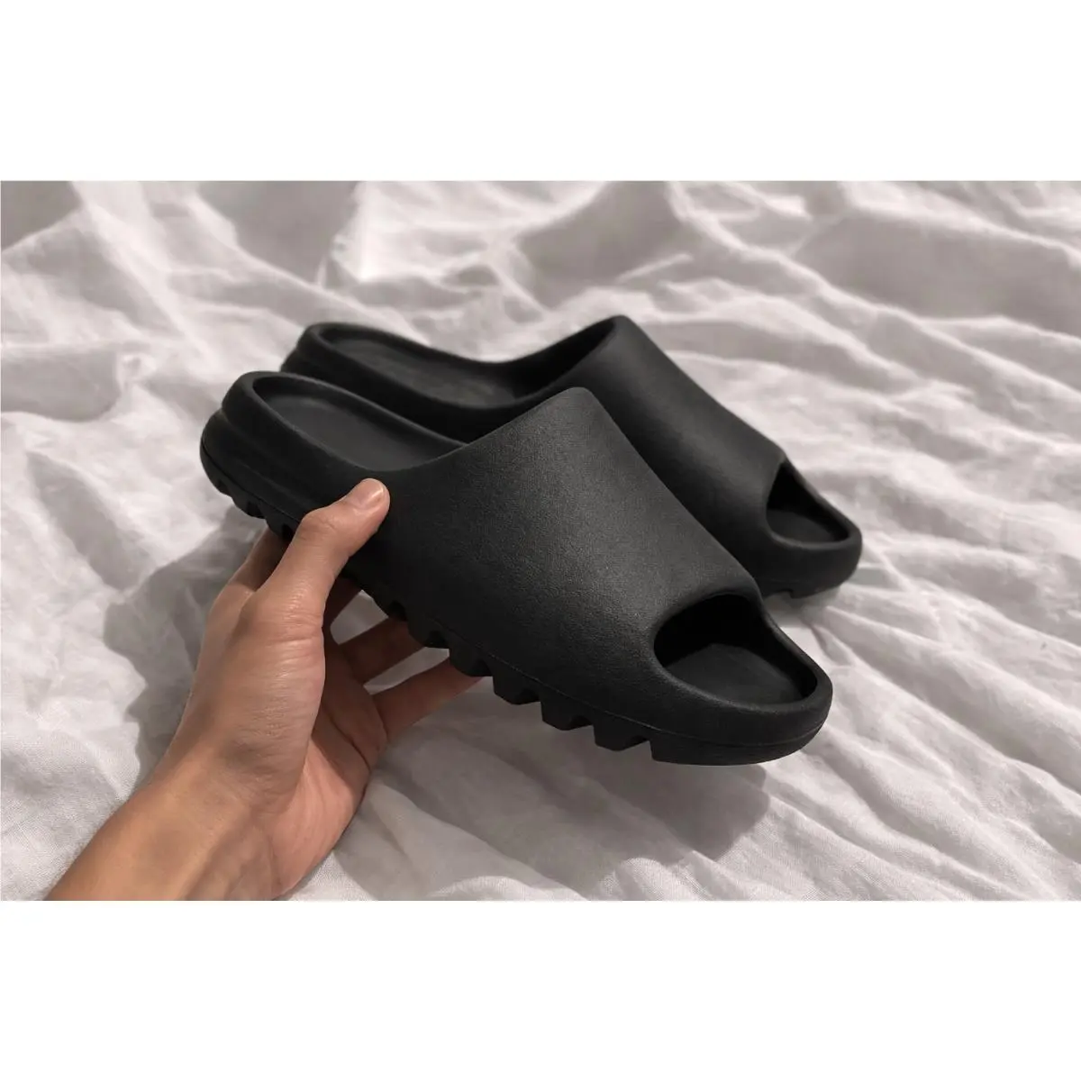 Adidas Yeezy Slide Onyx HQ6448 Black Men Women Slipper Comfort Sandals Shoes