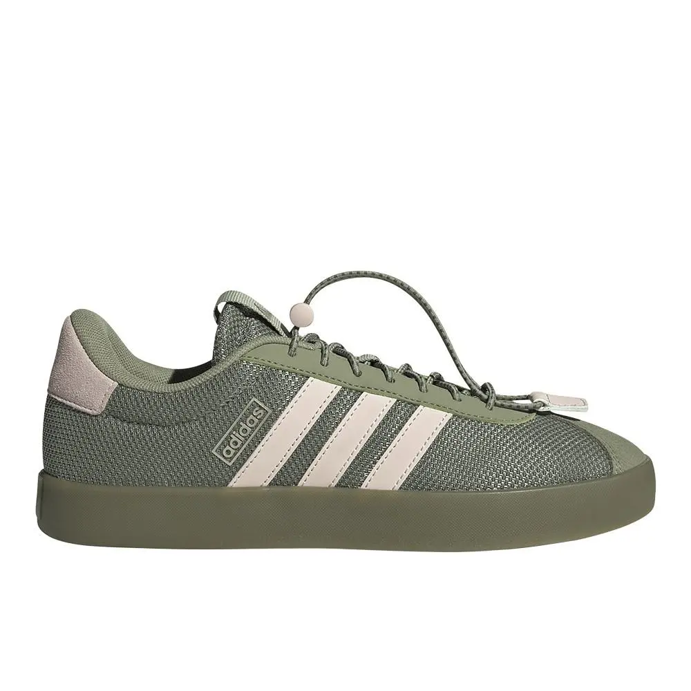 Adidas Vl Court 3.0 Lace Up Womens Green Sneakers Casual Shoes IH6603