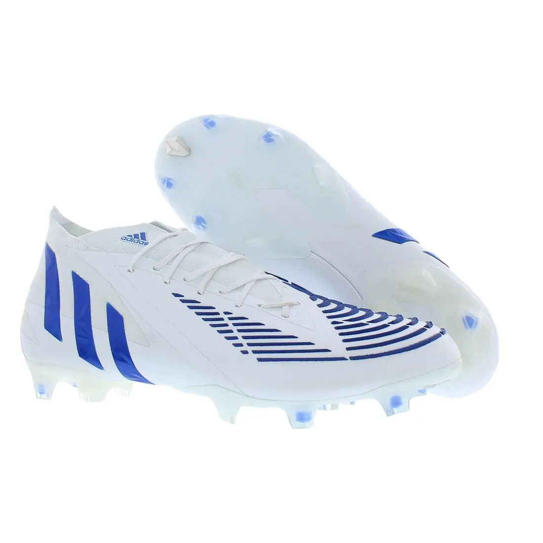 Adidas shoes - Cloud White/Hi-Res Blue/Cloud White, Main: White 4