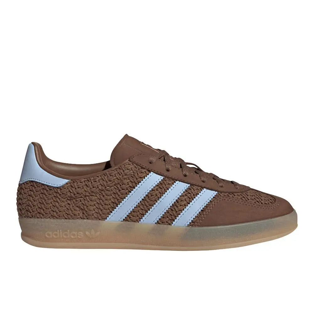 Adidas Gazelle Indoor Lace Up Womens Brown Sneakers Casual Shoes JS1417