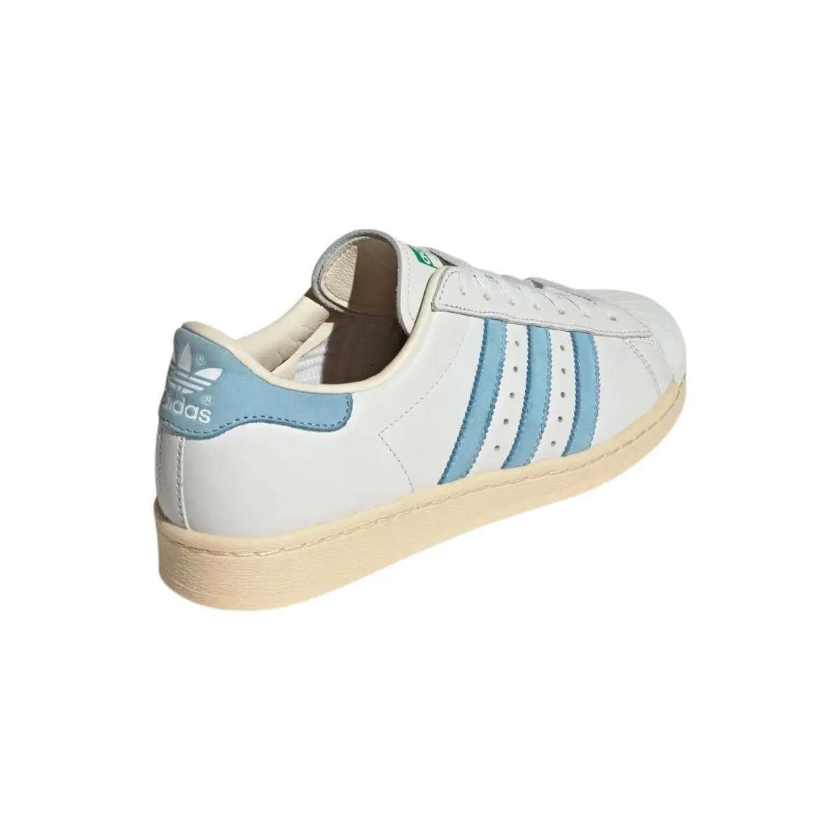Adidas shoes - Crystal White / Clear Blue / Green 3