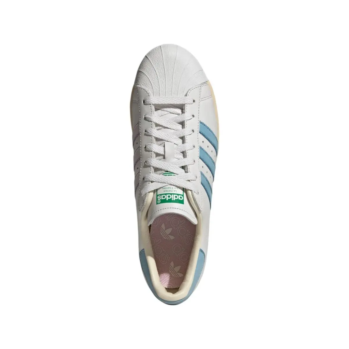 Adidas shoes - Crystal White / Clear Blue / Green 5