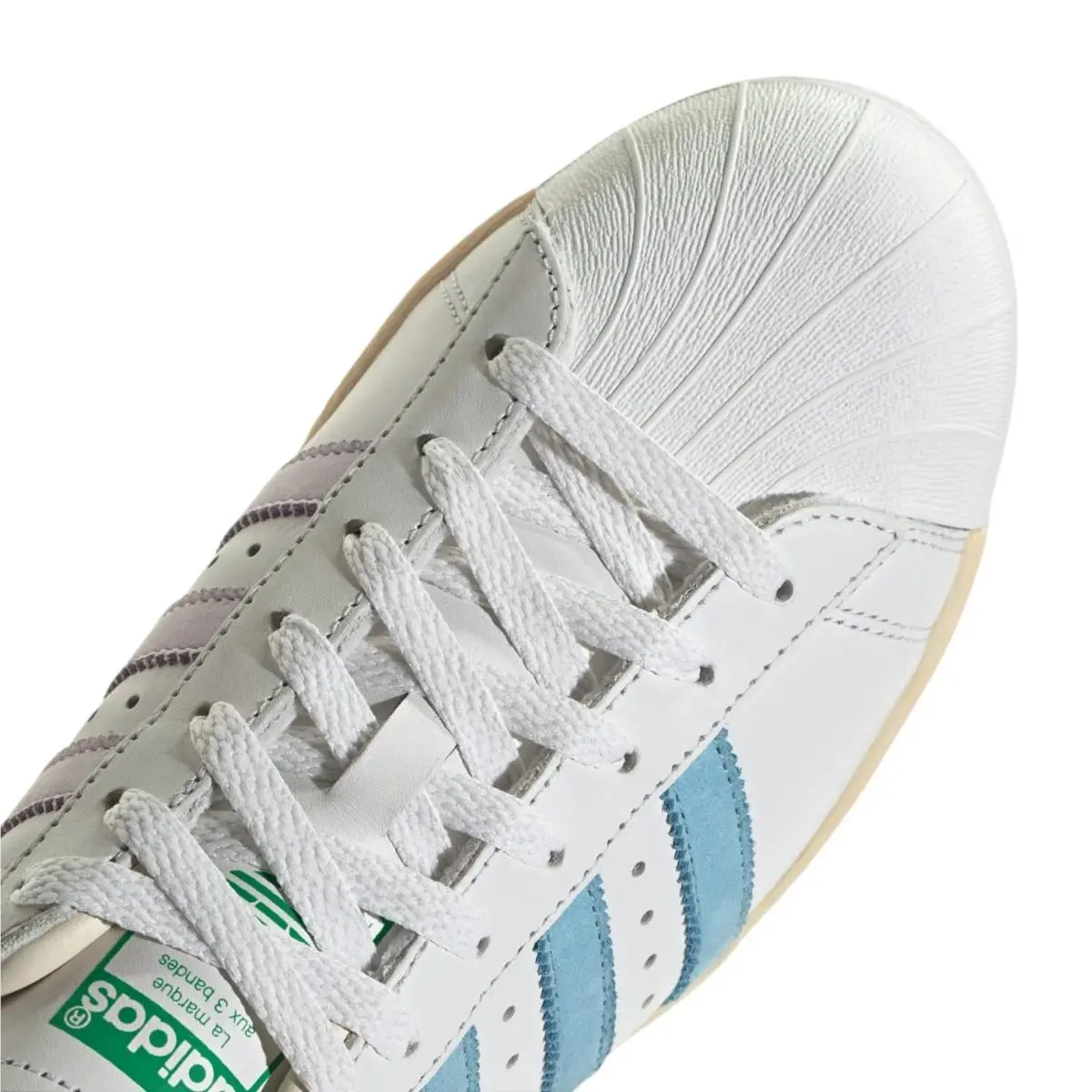 Adidas shoes - Crystal White / Clear Blue / Green 1