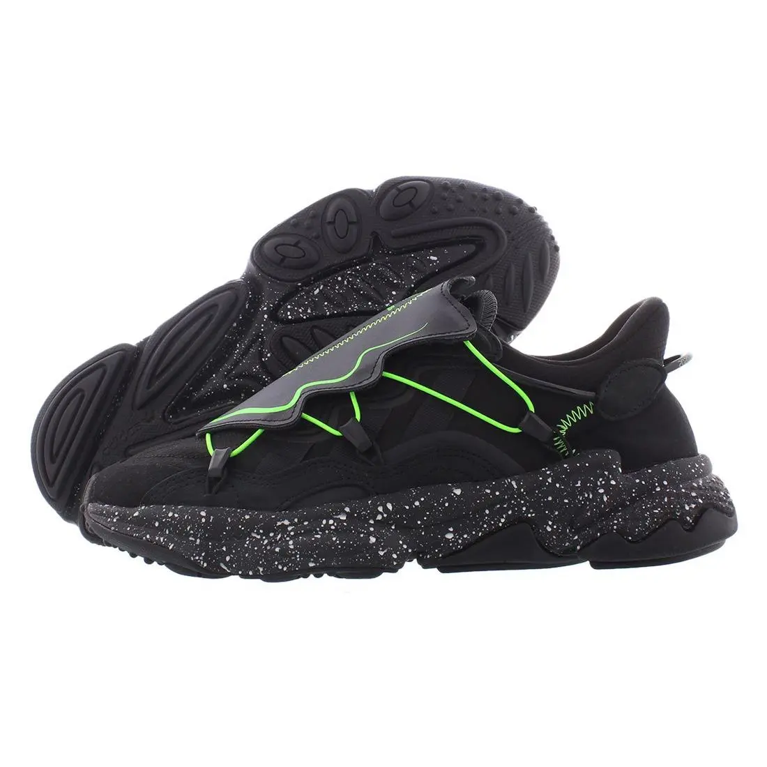 Adidas shoes - Black/Lime, Main: Black 3